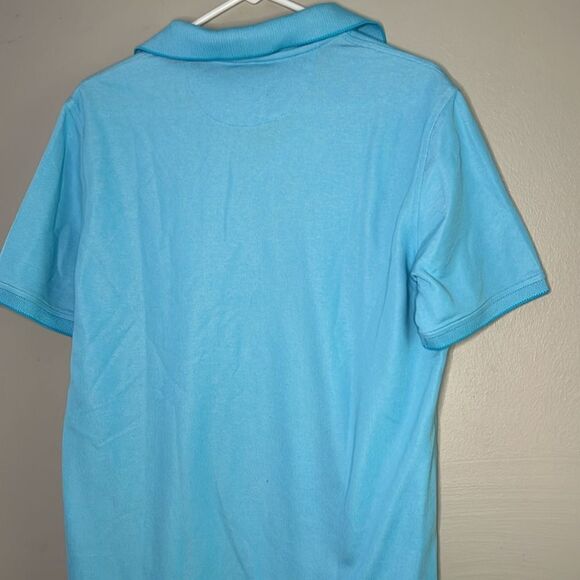 Izod men’s light blue short sleeve polo top size small - Picture 6 of 7